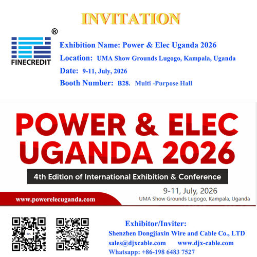 laatste bedrijfskennis over Shenzhen DJX zal deelnemen aan de Power & Elec Uganda 2026-tentoonstelling