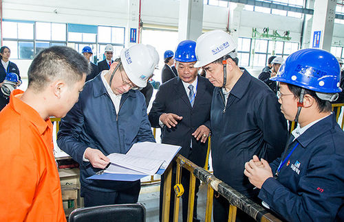laatste bedrijfskennis over Beleid van de staat van Marktsupervisie bezocht ons bedrijf om ons werk te leiden.