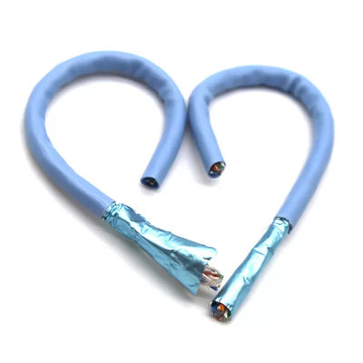 Goede prijs 0.58mm van de LeiderCAT 6A van FTP OFC HDPE van de het Netwerkkabel de Flexibele Schede van pvc online